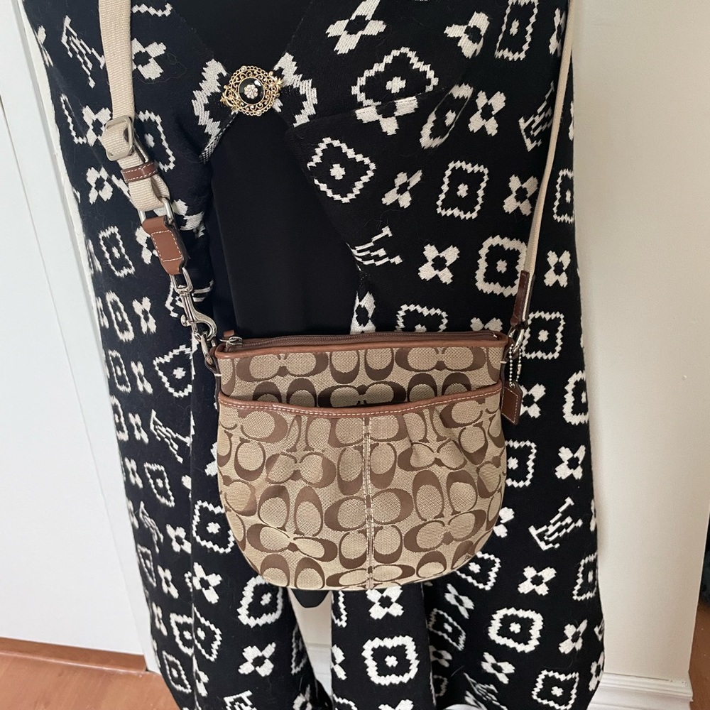 Coach Classic canvas crossbody bag